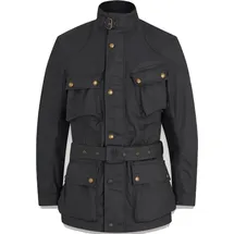 Belstaff Trialmaster Motorrad Wachsjacke Schwarz 2XL