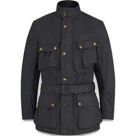 Belstaff Trialmaster Motorrad Wachsjacke Schwarz 2XL
