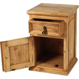 MiaMöbel Nachtschrank Mexico 40 x 38 x 59 cm Weiß