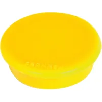 Franken Haftmagnet Magnete gelb, Kunststoff Ø 2,4 x 0,63 cm, 10 St.