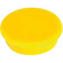 Franken Haftmagnet Magnete gelb, Kunststoff Ø 2,4 x 0,63 cm, 10 St.