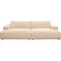 Musterring Loungesofa "Lucia", beige (nature), B:292cm H:81cm T:147cm, Sofas, Lounge-Sofa 2-Sitzer-Sofa, Cord-Bezug, Breite 292 cm