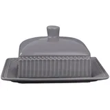 GREENGATE Butterdose ALICE STONE GREY Grau Medium 17x14 cm Butterschale