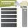 Kesser Balkonverkleidung 90 x 300 cm Schwarz PVC