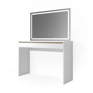 Vicco Schminktisch Emma Weiß 120 cm mit LED-Spiegel