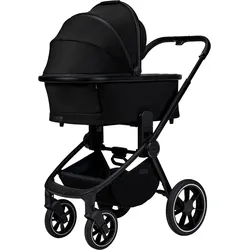 Kombi-Kinderwagen MOON "Resea+", Baby, schwarz (onyx), Polyester, Kinderwagen, mit Sportsitz