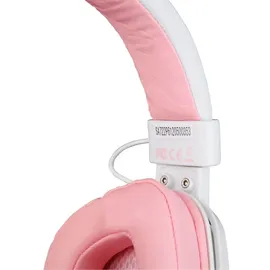 SADES Dpower SA-722 Gaming Headset, weiß/pink, 3,5 mm Klinke, kabelgebunden, Stereo, Over Ear, PC, PS4 u. 5, Xbox, Nintendo Switch