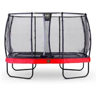 EXIT TOYS EXIT Elegant Premium Trampolin 244x427cm mit Deluxe Sicherheitsnetz - rot