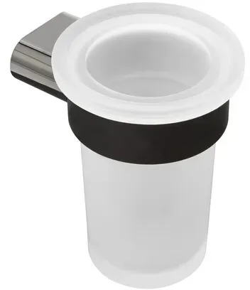 Glashalter SAT Simply R PVD PVD Gun Metal/Milchglas SATDSIMR27GM