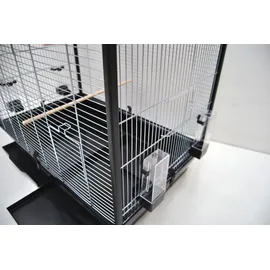 ollesch Vogelkäfig Großer Vogelkäfig 160 x 110 x 50 cm schwarz
