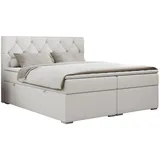 MKS Boxspringbett 120 x 200 cm H3 Weiß