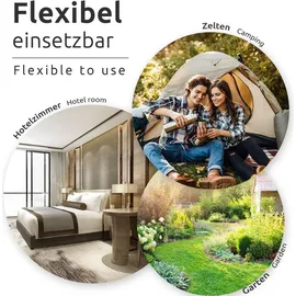 ECENCE Wäscheleine 2 Stück elastisch 1,75 - 3 m