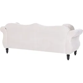 Beliani Sofa Set 5-sitzer Skien Samtstoff Hellbeige