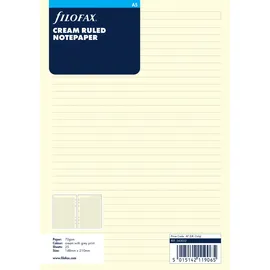 Filofax Notizpapier A5 liniert creme