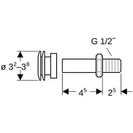 Geberit Einlaufverbinder, 521005000