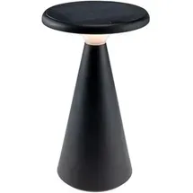 ChiliTec Led Solar-Tischleuchte Foco Sol" 2700K, IP44, dimmbar, 20cm, Matt schwarz