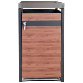MCW Mülltonnenverkleidung J82 68 x 125 x 80 cm kirschbaum