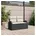 vidaXL Gartensofa Loungesofa schwarz