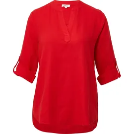 s.Oliver Leinenmix-Bluse mit Turn-up - rot - 36