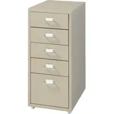 [en.casa] Rollcontainer Kökar mit 5 Schubladen 69x28x41 cm Kamelfarben