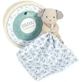 Doudou et Compagnie - Kuscheltier Hund – Bio-Plüschtier – Blau – 15 cm – Bio, DC3963