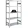 Proregal Schwerlastregal Metall 200x100x50cm Silber 5 Ebenen je 150kg Fachlast