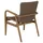 Brafab Gartenstuhl Lilja aus Teakholz und Kunst-Rattan, modern, natur, robust für Outdoor