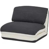 MCW Schlafsessel, Beige, Schwarz, Textil, 75x60x75 cm, Wohnzimmer, Sessel, Schlafsessel