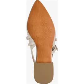 Marco Tozzi Damen Pumps weiches Feel Me Fußbett weiches Innenfutter Vegan Vegan, beige (LT.TAN), 40 EU