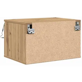 vidaXL Wandmontierter Nachtschrank mit Artisan-Eiche 50 x 36 x 30 cm