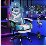 luxuskollektion Gaming-Stuhl Stoff Hellblau