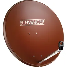 Schwaiger SAT Spiegel Stahl 75cm Satellitenschüssel ASTRA HD tauglich ziegelrot