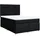 vidaXL Boxspringbett mit Matratze Schwarz 140x200 cm Stoff