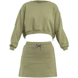 Tom Barron Freizeitanzug Sweatshirt und Rock Khaki/S