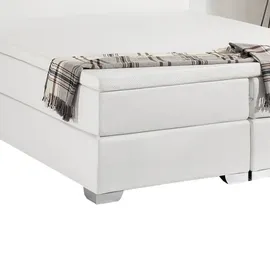 Beliani Boxspringbett 180 x 200 cm Weiß