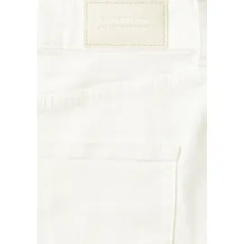 STREET ONE High Waist Barrel Leg Jeans, im Loose Fit Off White washed, 28, Länge 28, weiß (weiß (länge 28)), Denim/Jeans, Obermaterial: 55% Baumwolle, 21% Polyester, 14% Lyocell, 9% Viskose, 1% Elasthan, unifarben, knöchelfrei, Jeans, mit Viskose