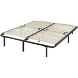 i-flair® Metallbett Lattenrost 160x200 cm, Gästebett auf Füßen mit Stauraum, Lattenrahmen Ergo IF12 - für alle Matratzen und Betten geeignet