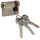 Yale YC500+ Halbzylinder Nickel matt 30x10 mm