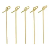 Papstar Einweg-Fingerfood-Spieße pure Knoten, Holz, 250 St.