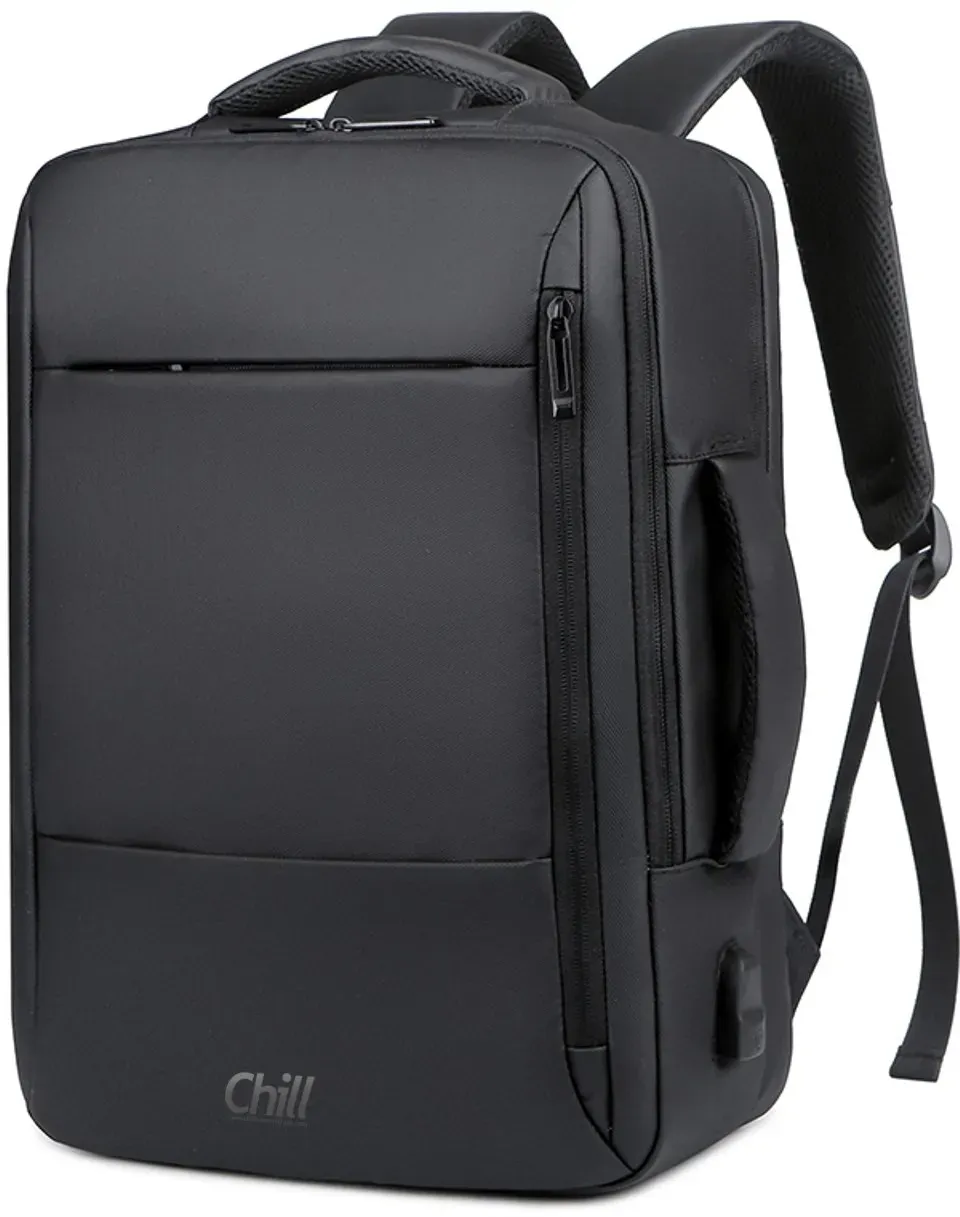 Chill Innovation Chill Voyage 17" ultraleichter PC-Rucksack, Schwarz, Stadt, Uni