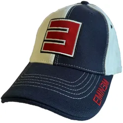 Eminem Unisex Trucker-Cap mit Logo-Stickerei stylische Baseball-Cap Fan-Artikel Navy/Weiß - One-Size