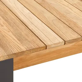 Zebra Technologies Tischplatte 100x220 cm Holz Teak
