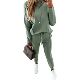 Godoboo Damen Jogginganzug Trainingsanzug Freizeitanzug Frauen gefütterter Women's Lined Leisure Suit Women's sports suit Hausanzug Fitnessanzug Freizeitanzug Trainingsanzüge für Damen Set - XL