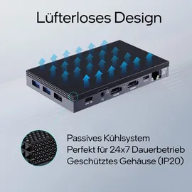 Orbsmart AW-15L Mini-PC 2023 4K Ultra HD Intel Alder Lake N100 2,0 GHz 8 GB RAM 256 GB HDD Windows 11