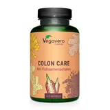 Colon Cleanse Vegavero | 60 Tage natürliche Darmkur | Ballaststoffe (Flohsamenschalen), Milchsäurebakterien, Ingwer & Galgant | Bei Verstopfung & Blähungen | Vegan & Ohne Zusätze | 120 Kapseln