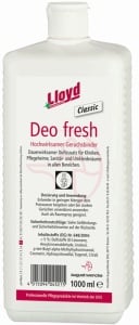 Lloyd Deo fresh Geruchsverbesserer, Hochwirksamer Geruchsbinder für Kliniken, Pflegeheime, etc., 1000 ml - Flasche