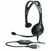 Logitech USB Headset mit Mikrofon für PC/Notebook/Playstation, Logitech Vantage