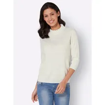 Sieh an! Stehkragen-Pullover Beige 50