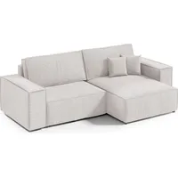 Intenso Ecksofa mit Schlaffunktion Poso Mini, Hellgrau - Hellgrau
