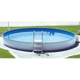 Steinbach Stahlwand Swimming Pool "Styria rund",sandfarbene Poolfolie,Ø 600 x 150 cm